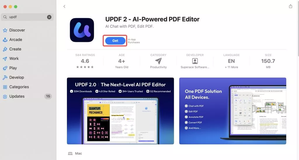 MacにUPDFをインストールする