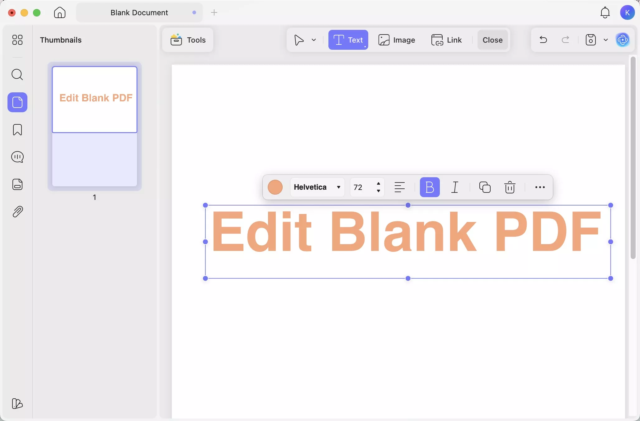 edit blank pdf