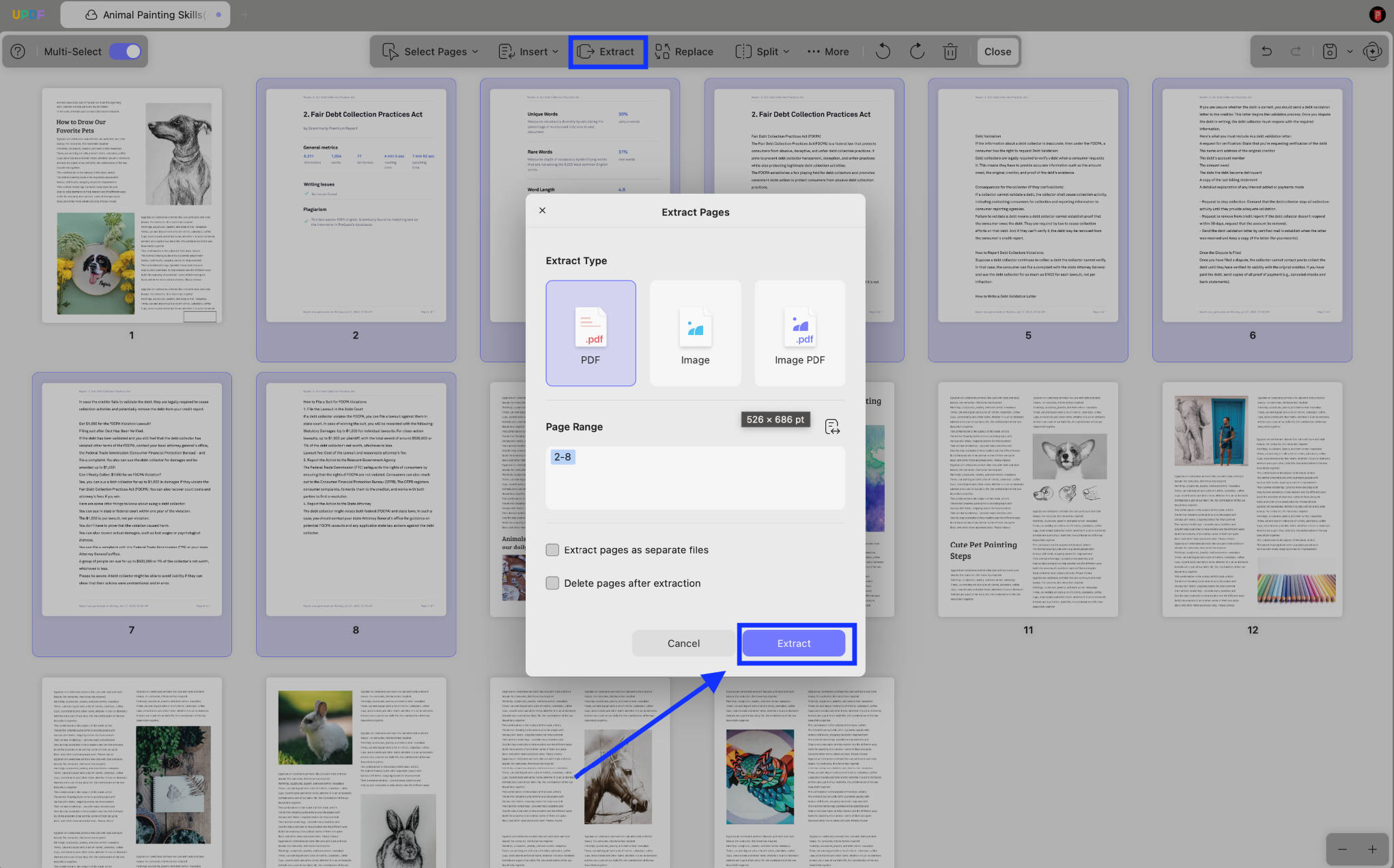 pagina uitpakken updf mac