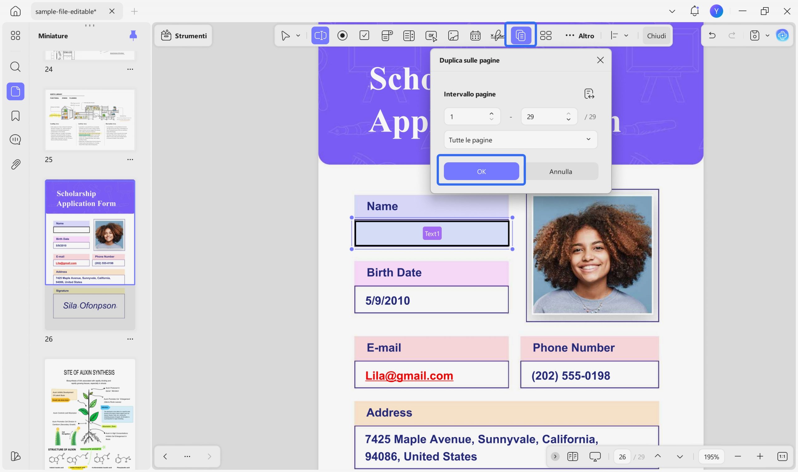hit ok to duplicate across pages updf windows 2
