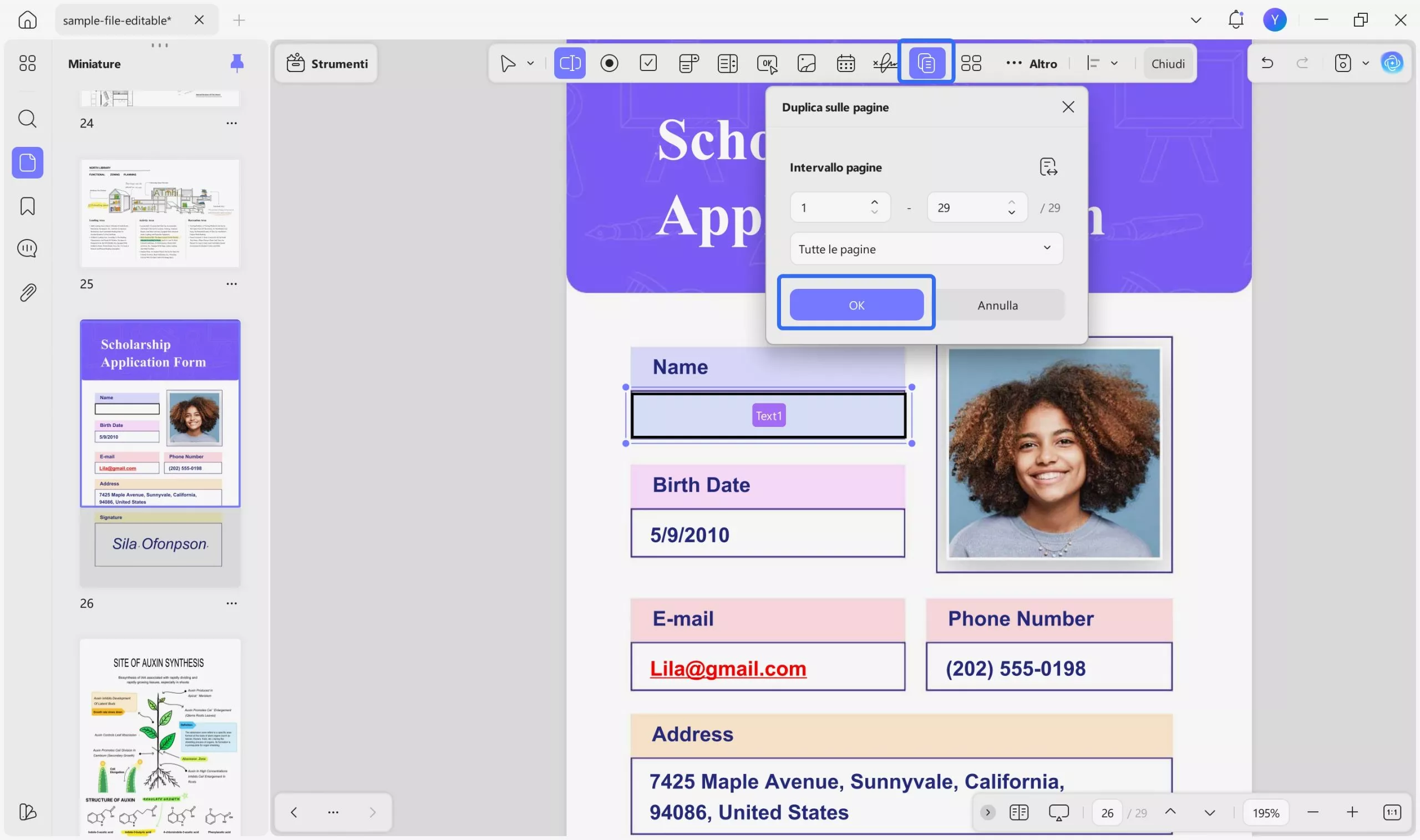hit ok to duplicate across pages updf windows 2