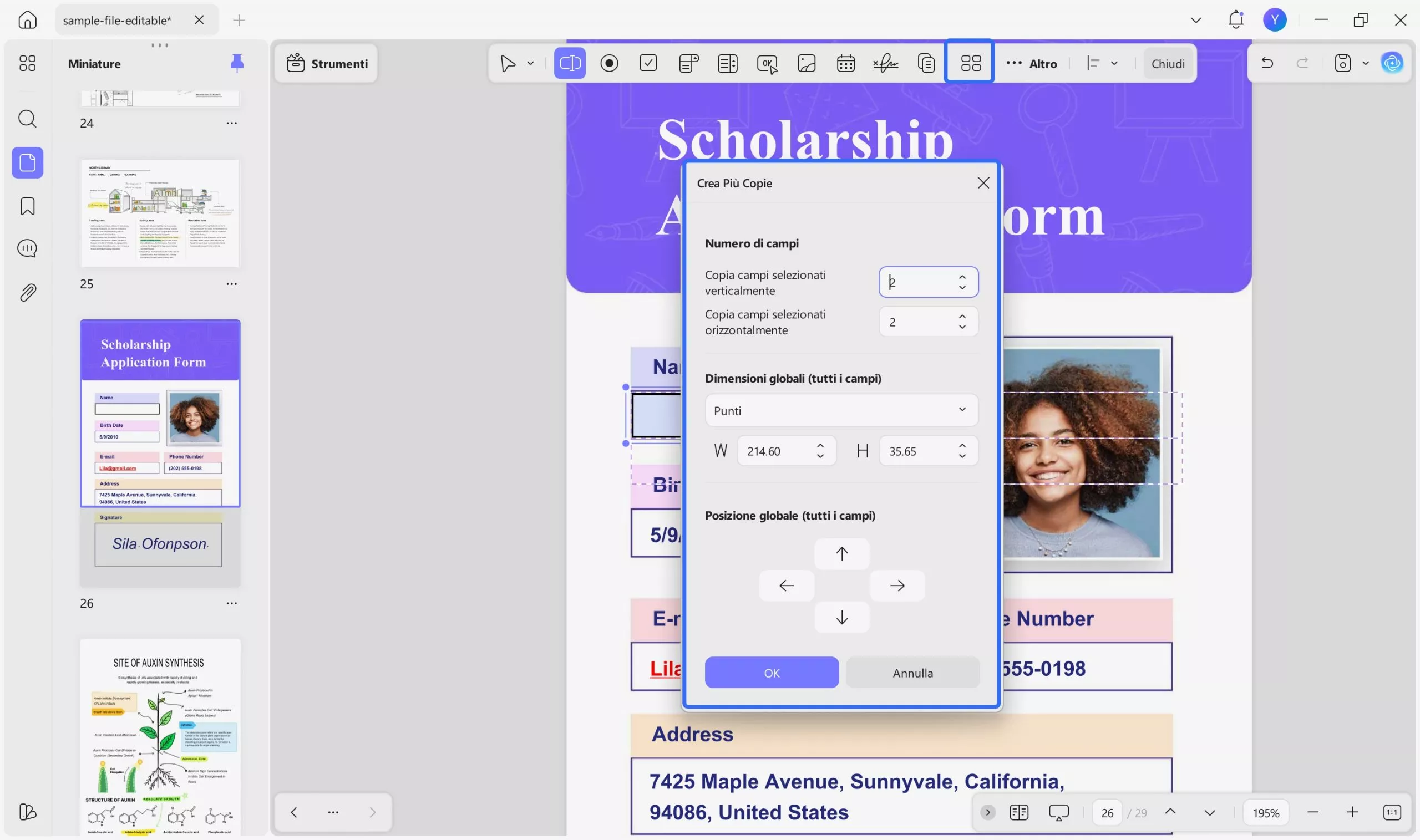 create multiple copies for form updf windows 2