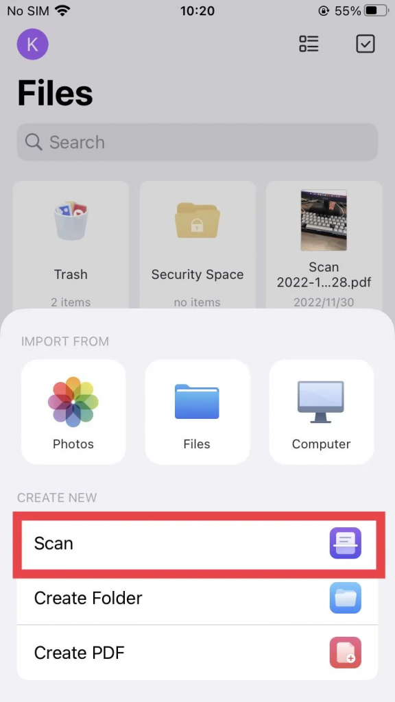 用 UPDF 掃描功能在 iPhone 上把圖片保存為 PDF