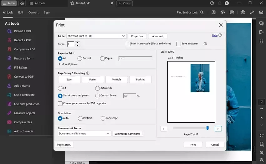 Adobe Acrobat批次列印PDF