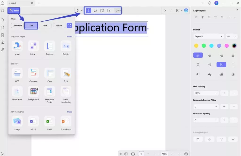 إنشاء ملفات pdf فارغة من نظام التشغيل Windows 2