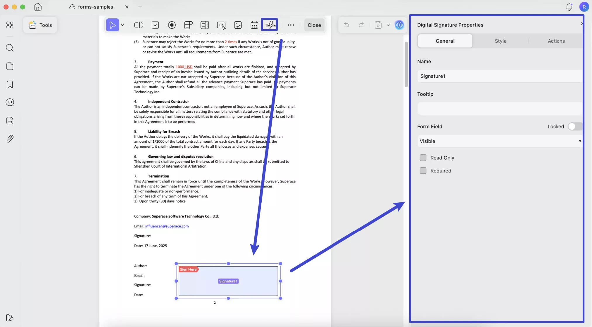 Digital Signature توقيع رقمي