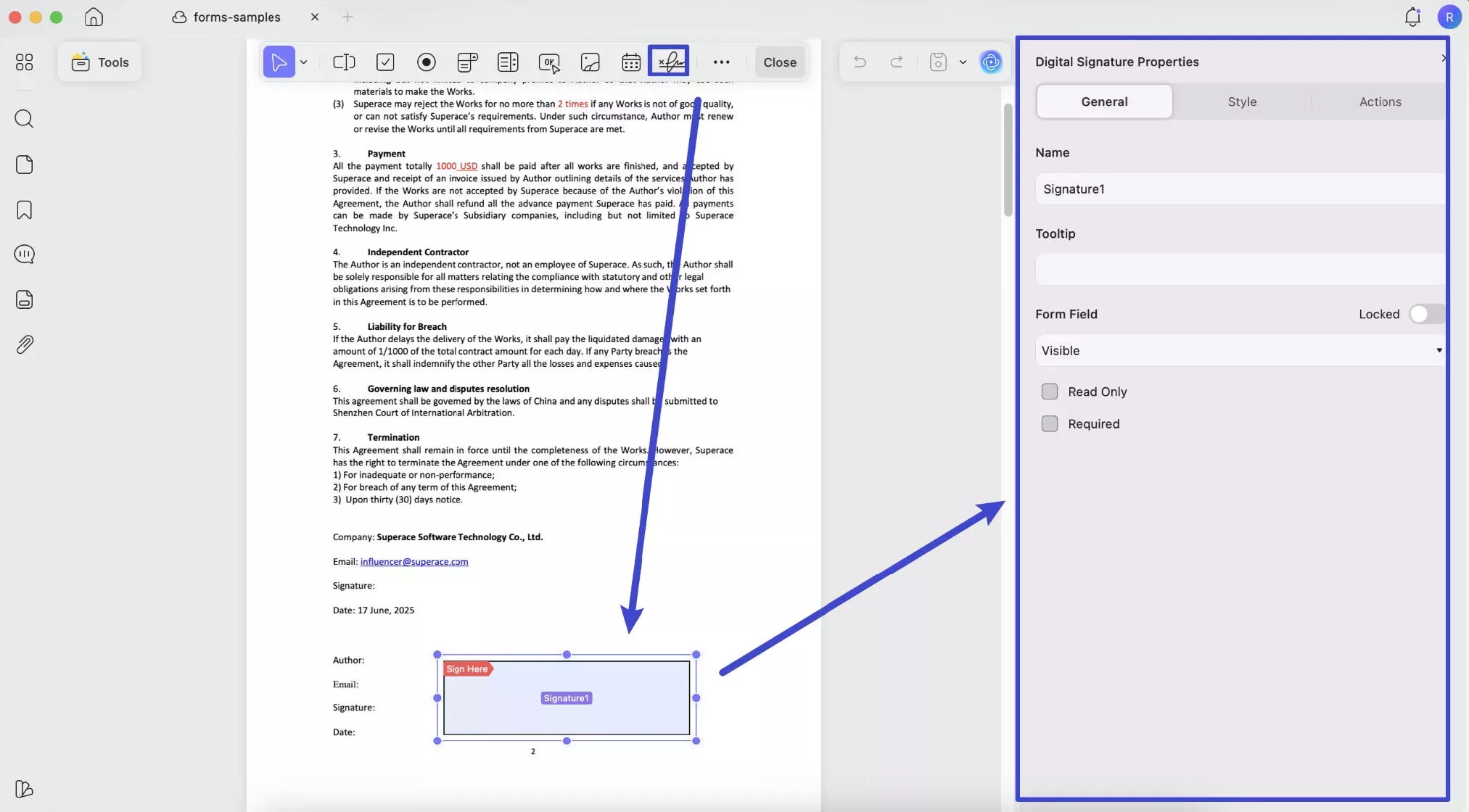 Digital Signature توقيع رقمي