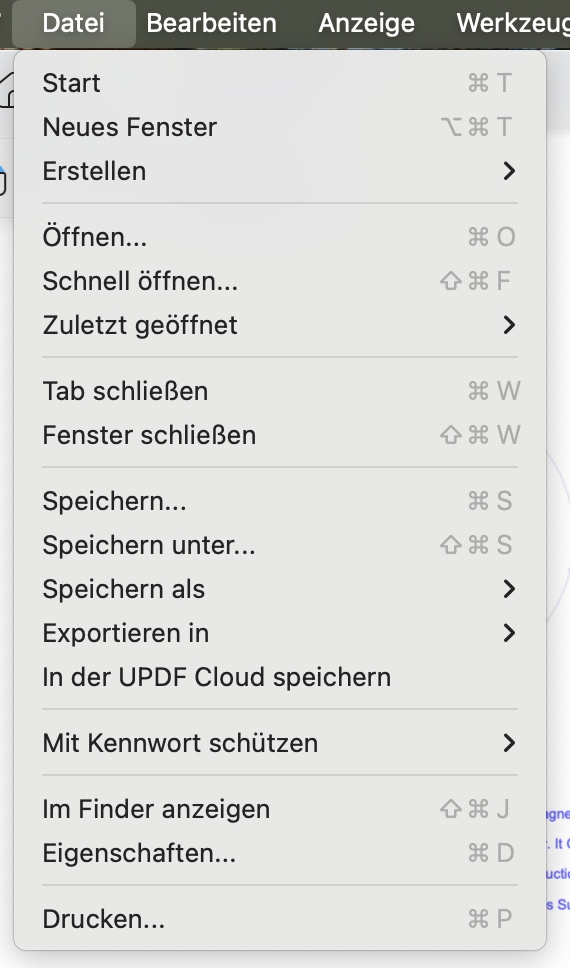 Datei-Schaltfläche