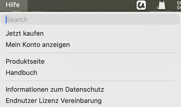 Hilfe-Schaltfläche