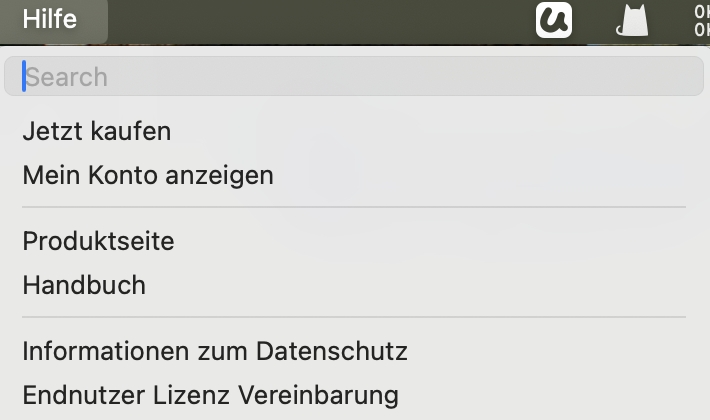 Hilfe-Schaltfläche