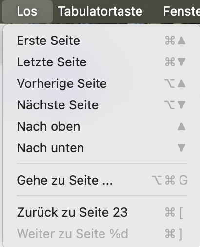 Schaltfläche „Los“