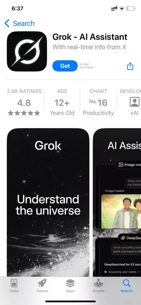 install the grok app