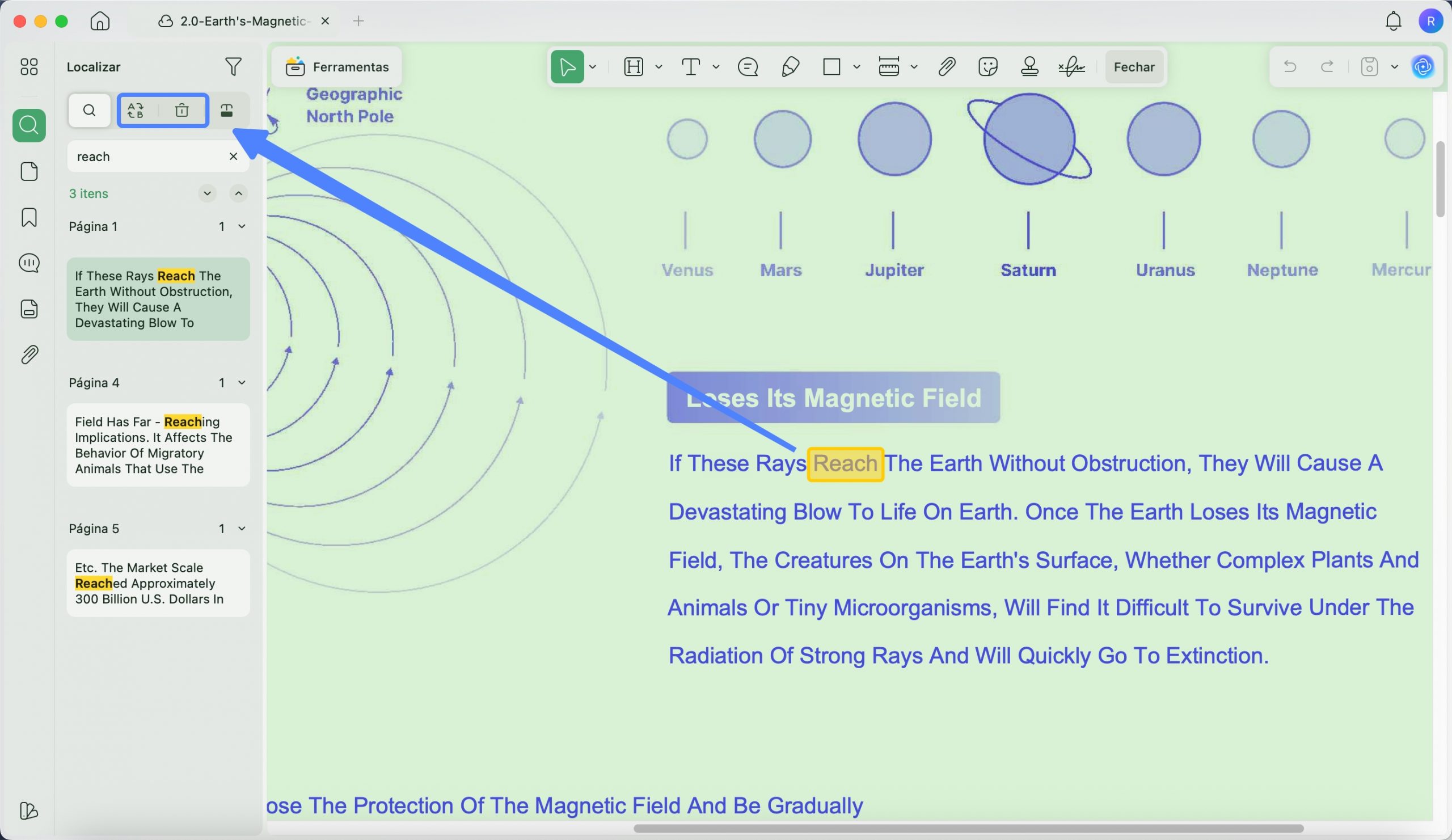 Find to replace and remove text in UPDF 2 Mac