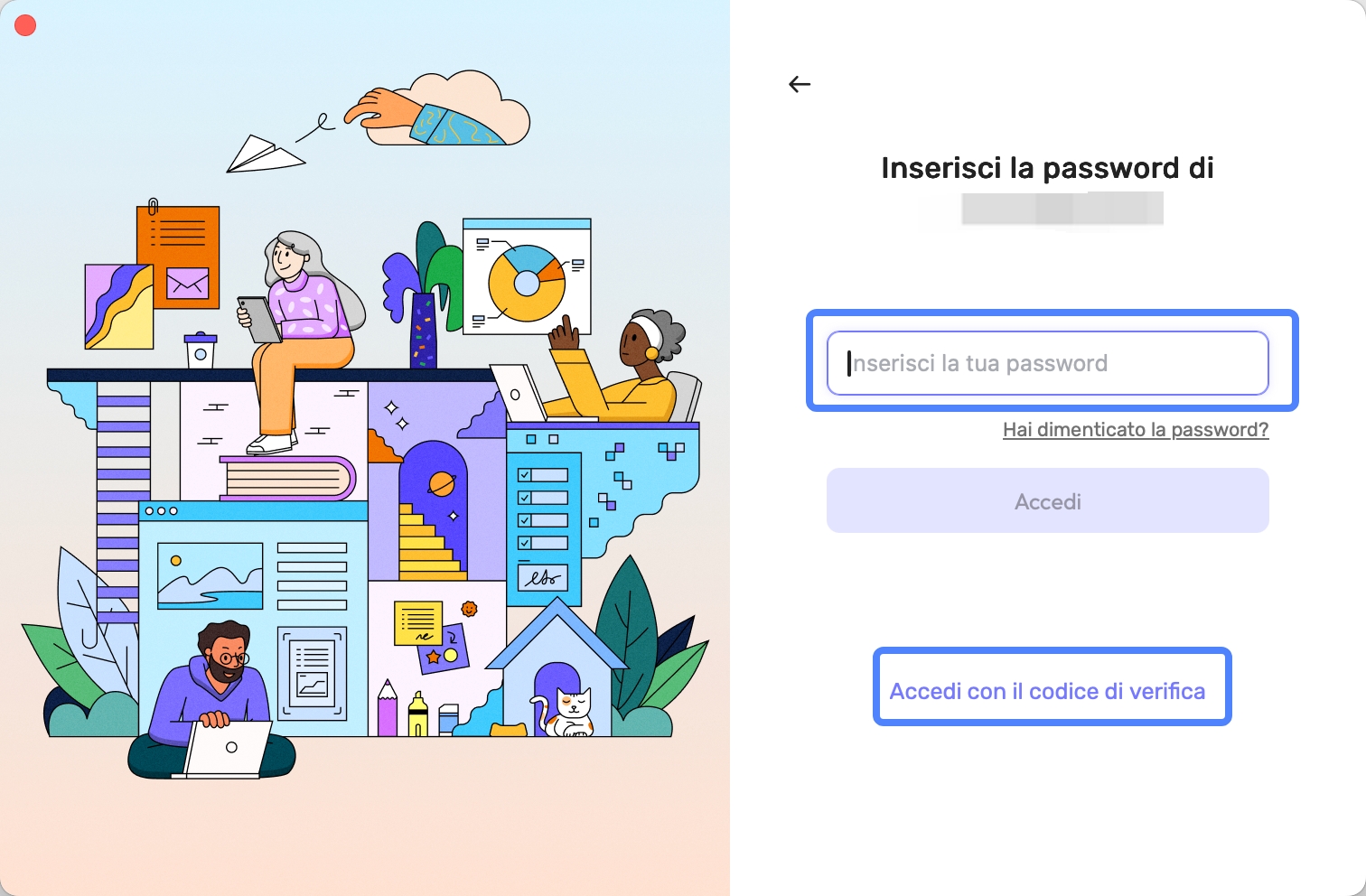 using password login updf