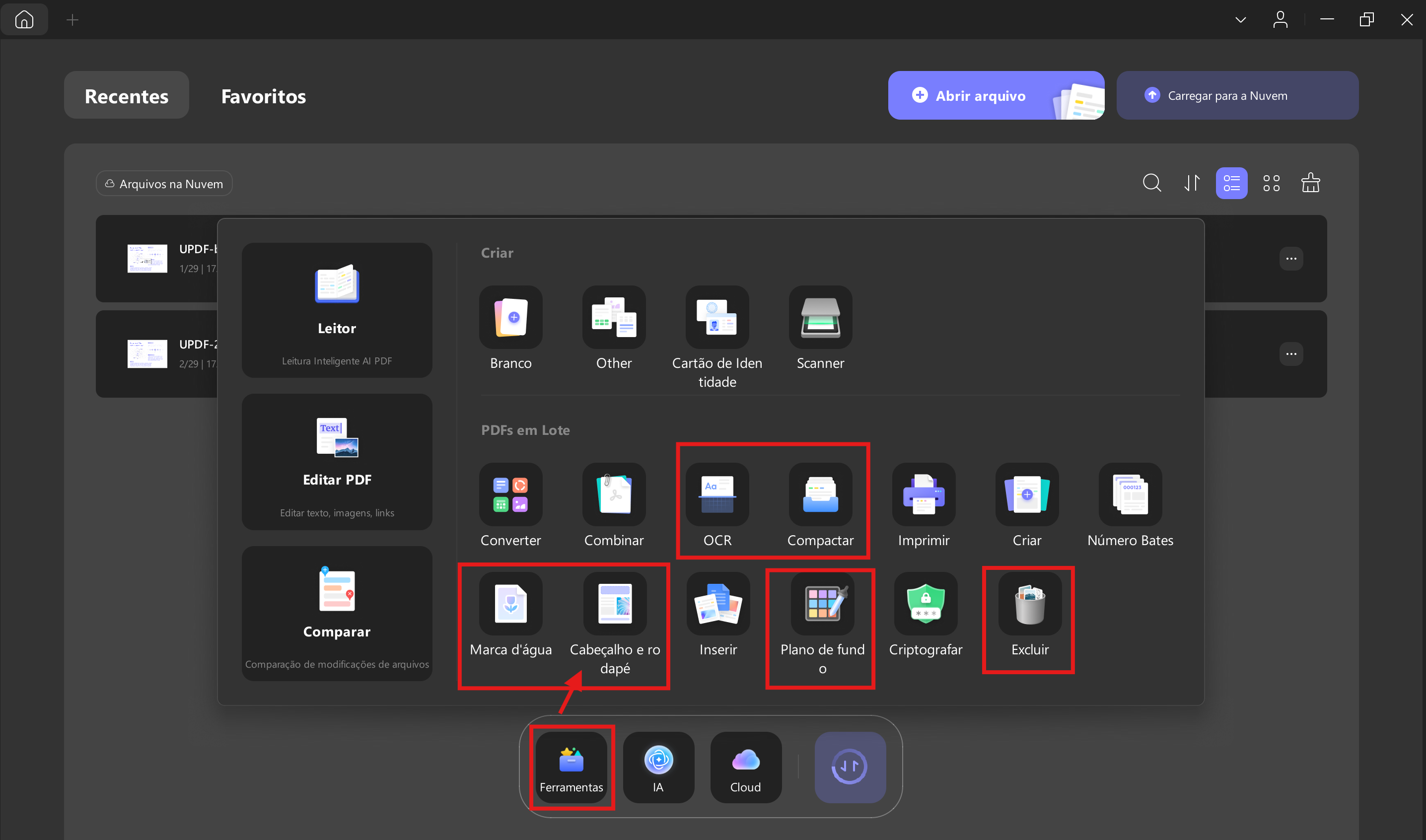 More batch process features updf 2 windows