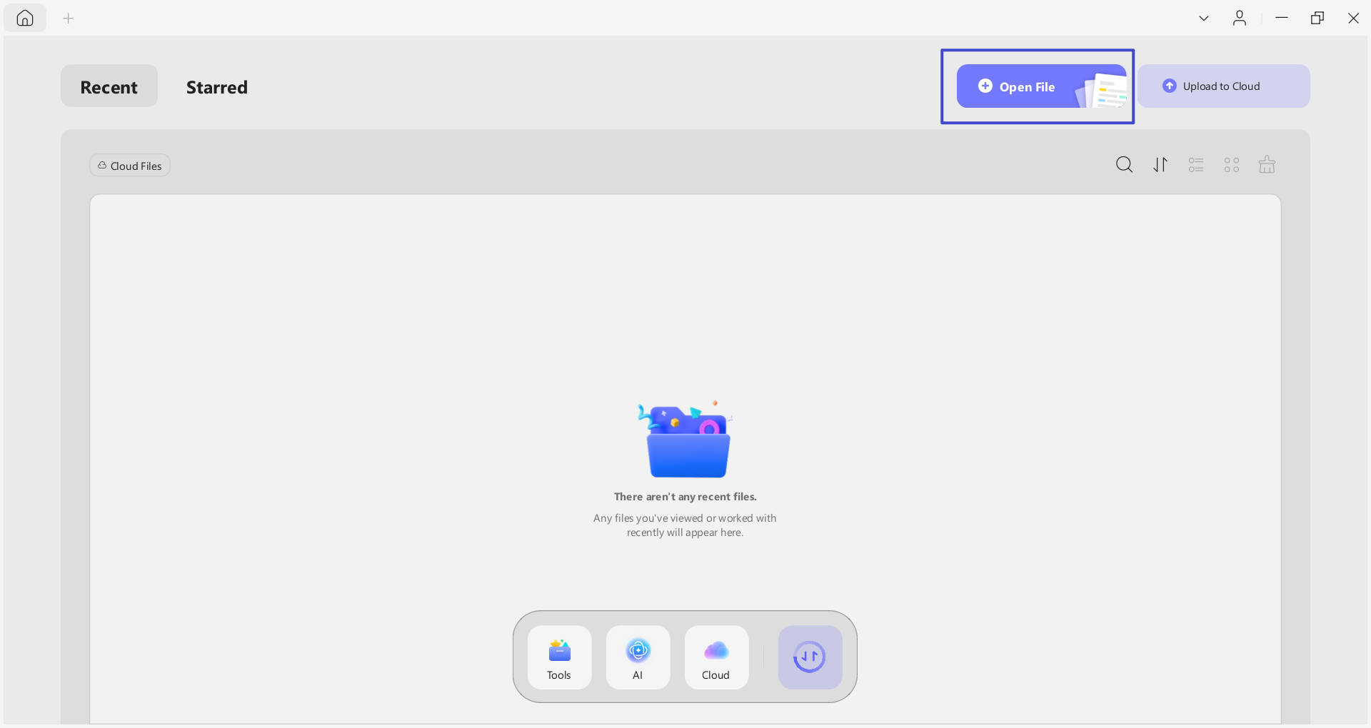 فتح ملف pdf في updf
