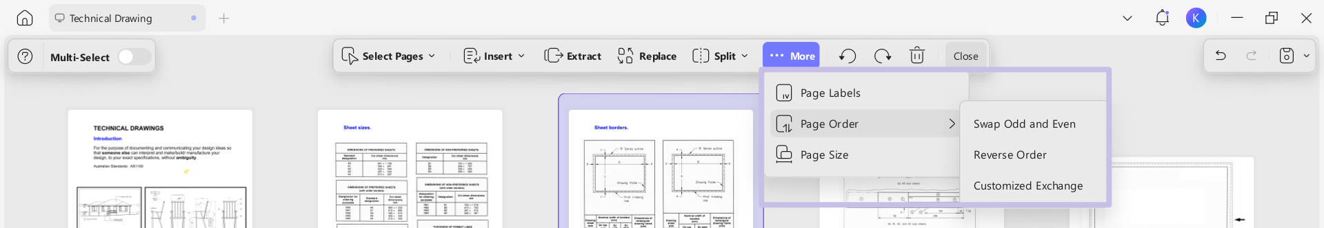 page order