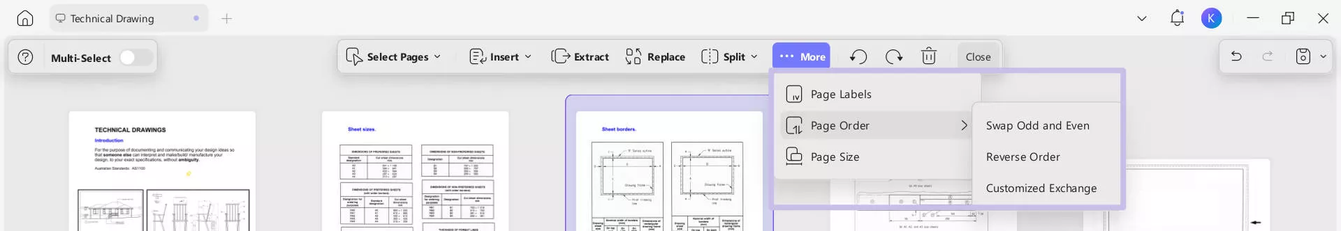 page order