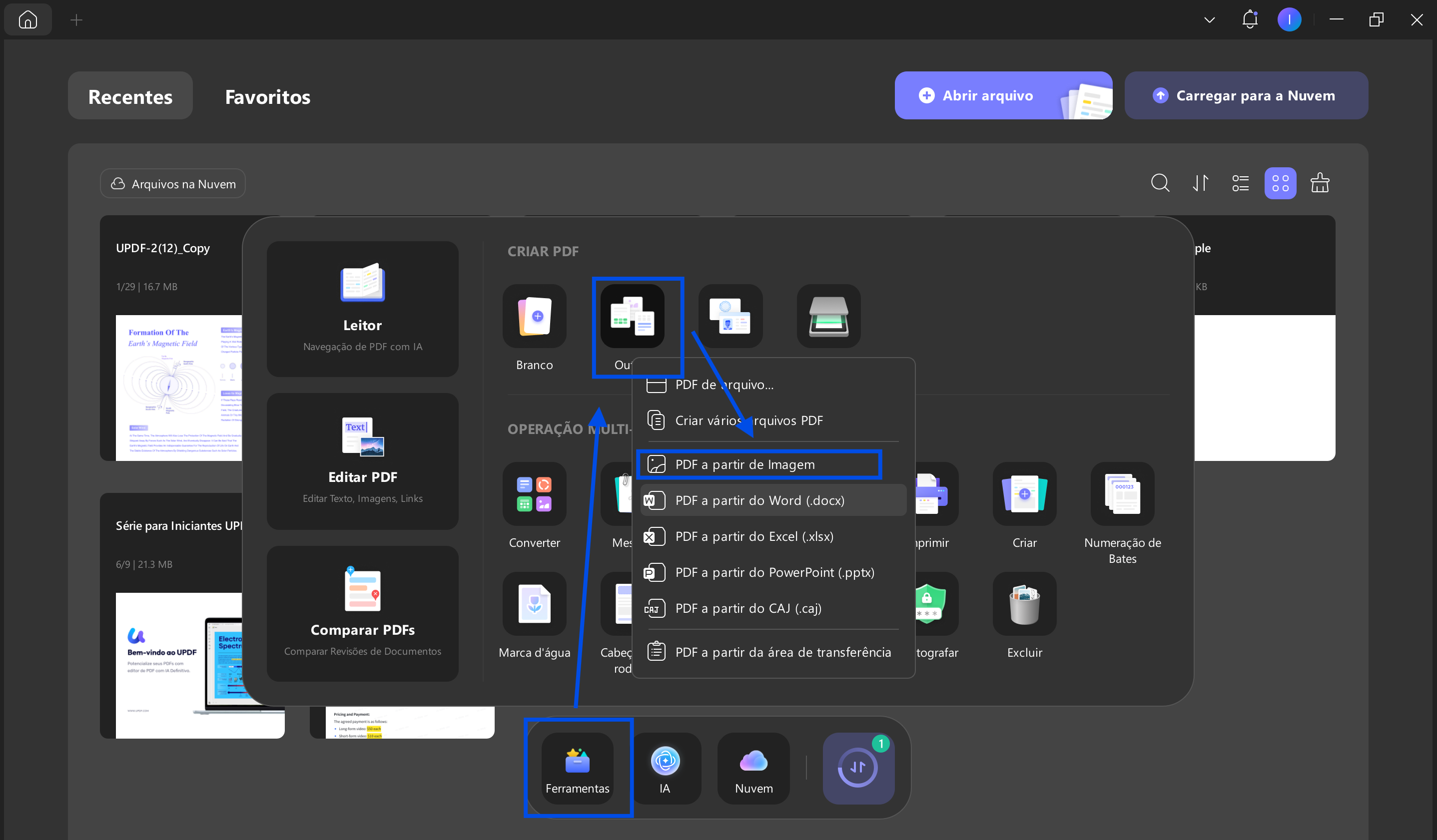 criar pdf a partir de imagem