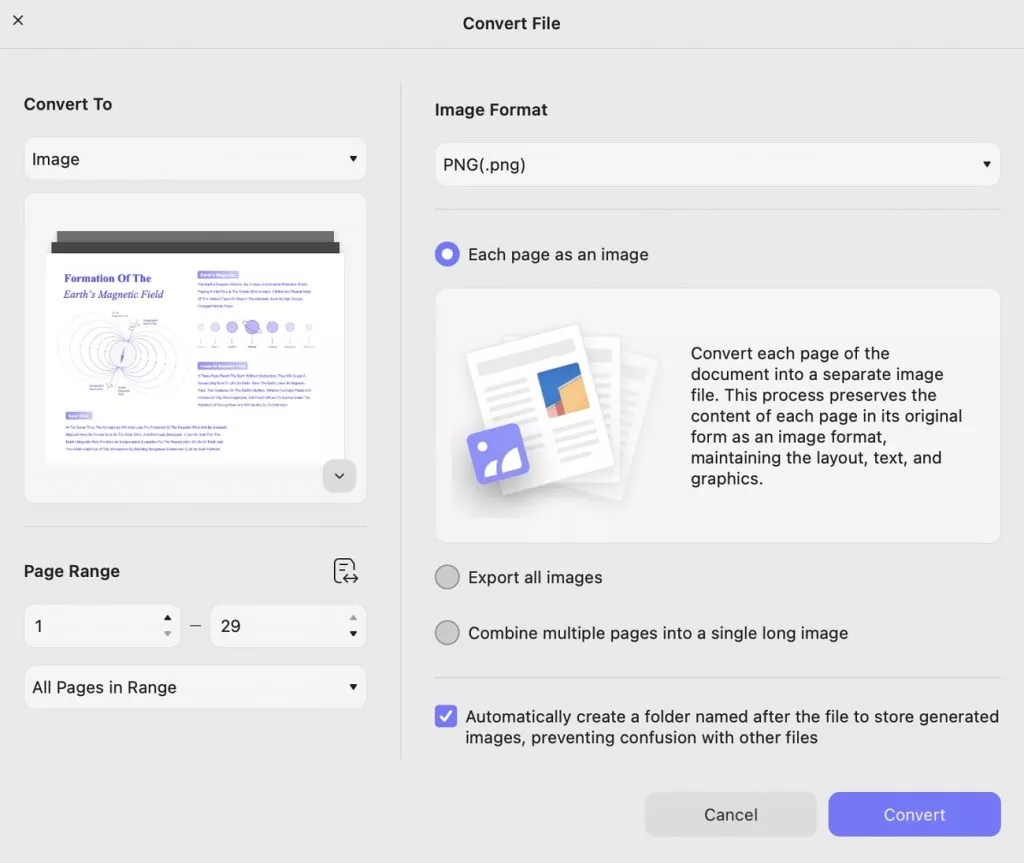 pdf to image updf mac