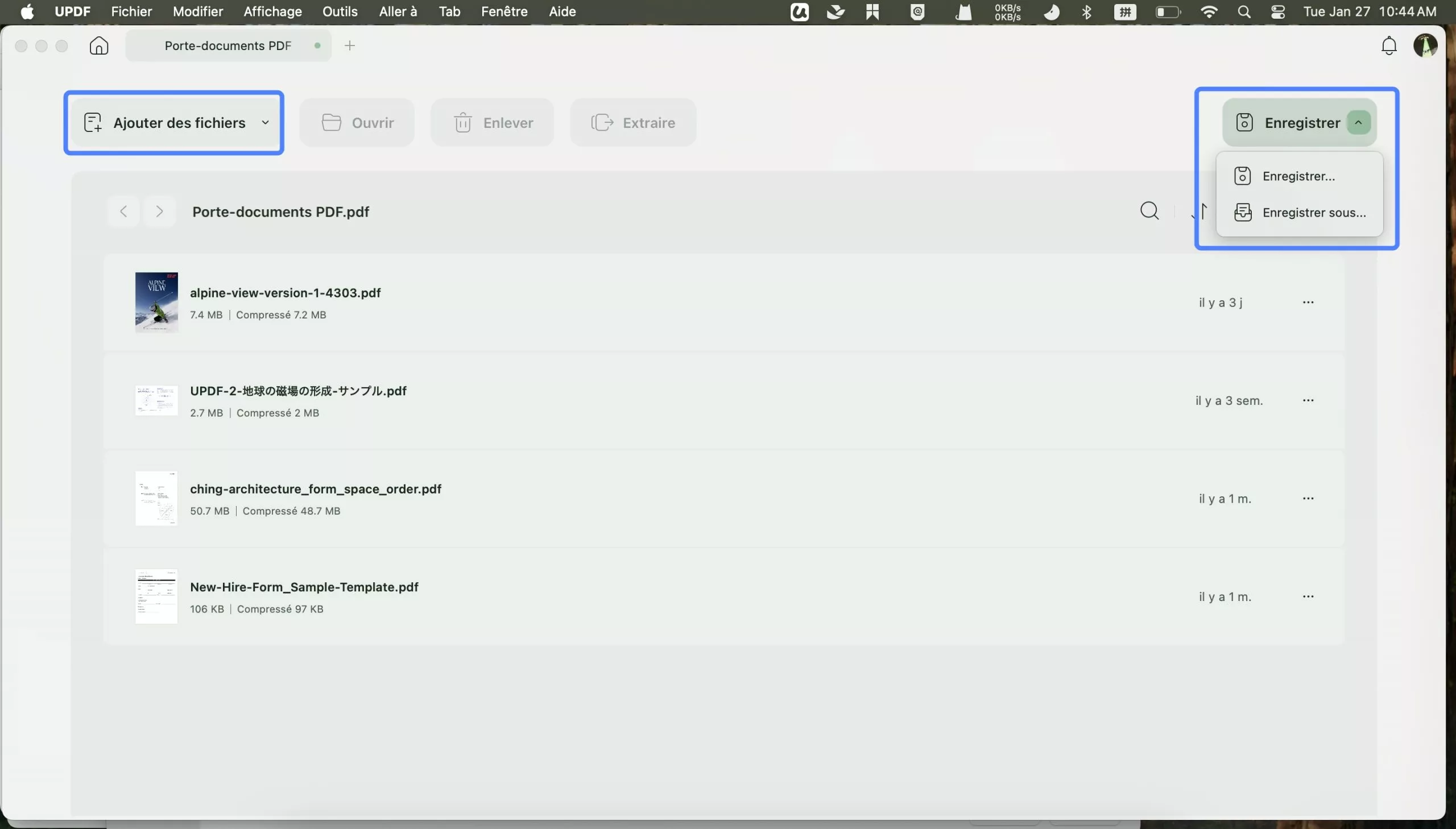 Créer un portfolio PDF Mac