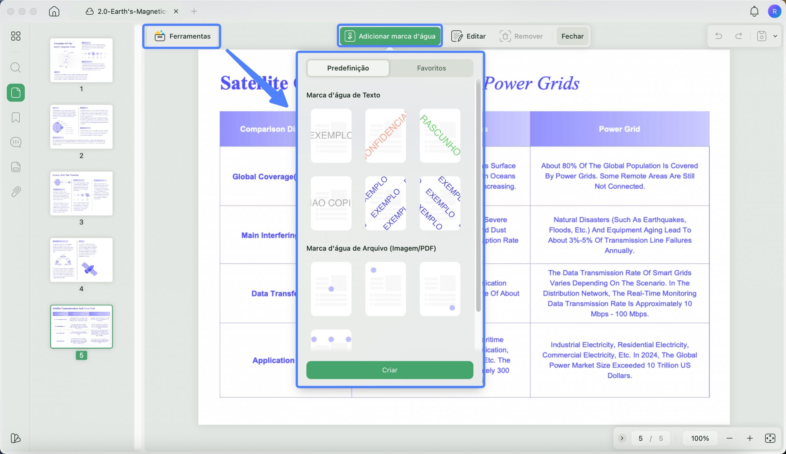 Presets updf mac 2 interface