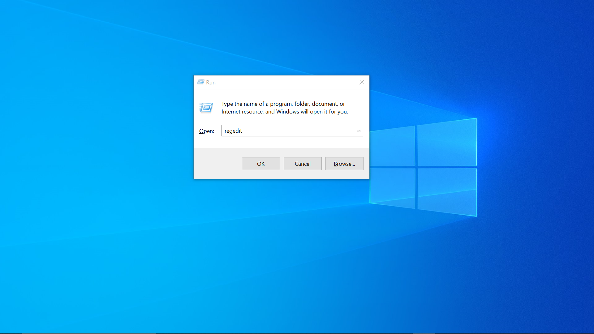 regedit windows