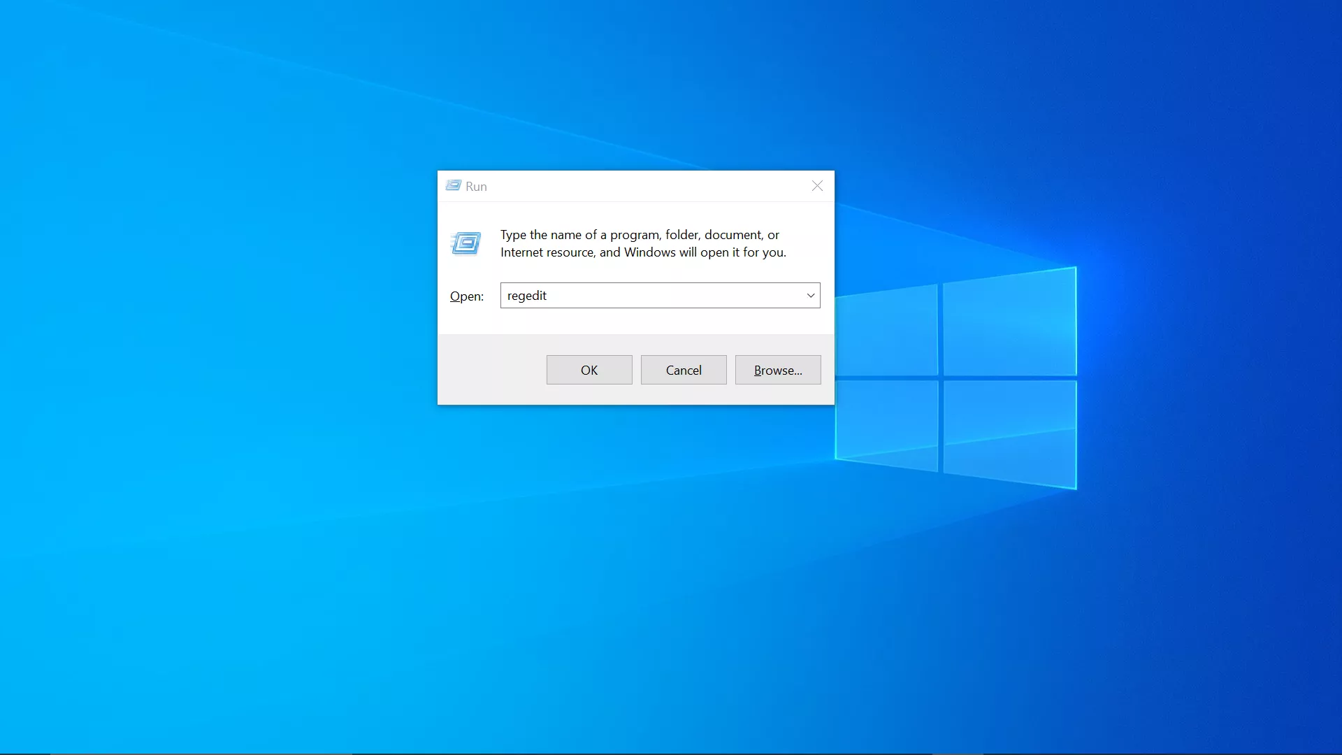 regedit windows