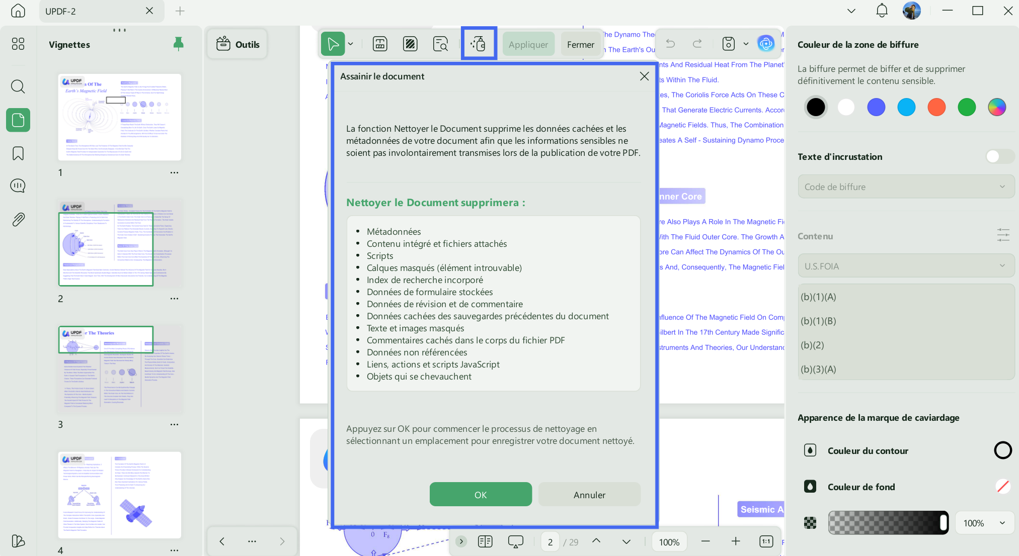 Sanitiza pdf with updf win 2