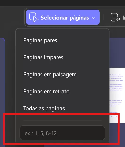 barra de texto