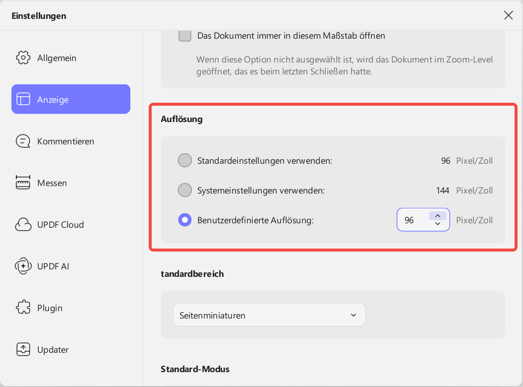 Auflösung
