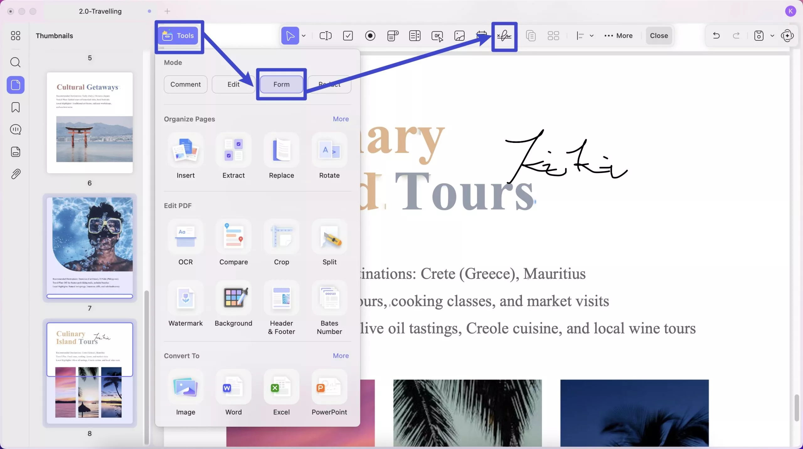 select digital signature