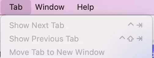 top toolbar