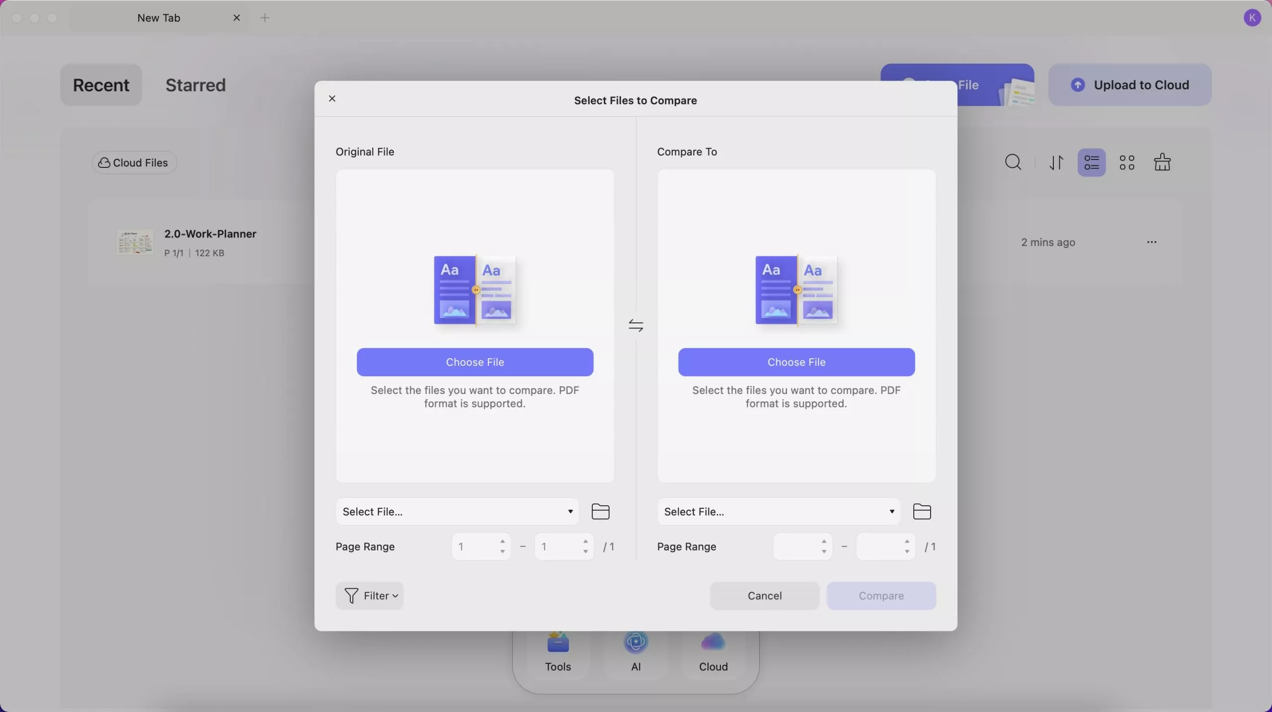 compare pdf