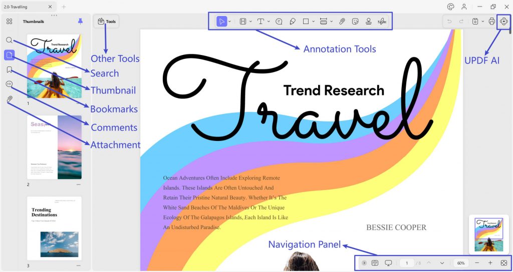 Interface and Toolbar Navigation of UPDF | User Guide