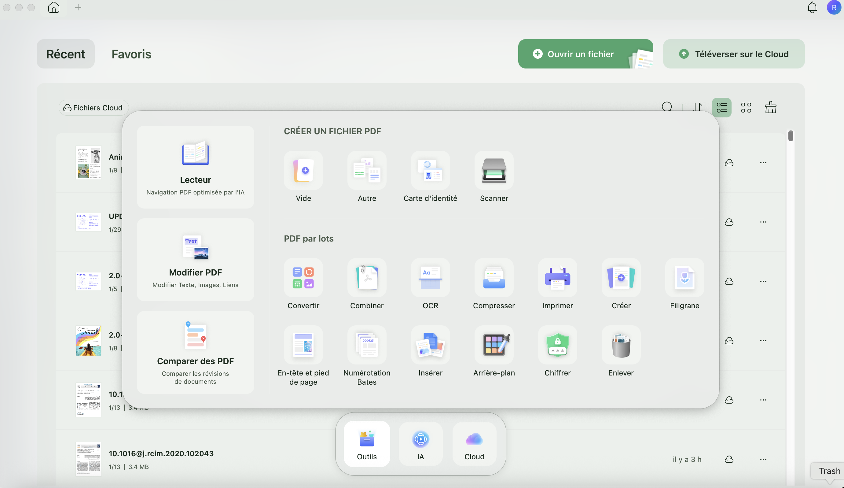 UPDF 2 home interface