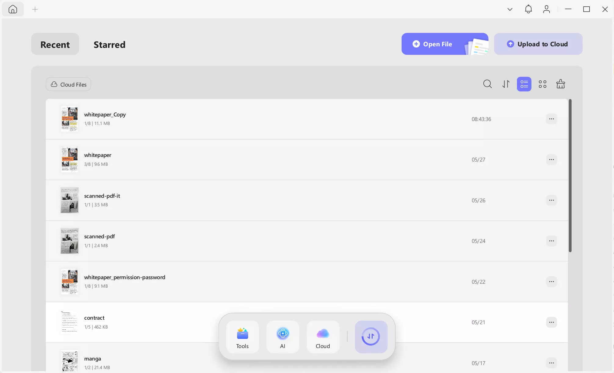 UPDF 2 interface