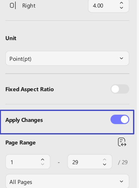 hit apply changes button