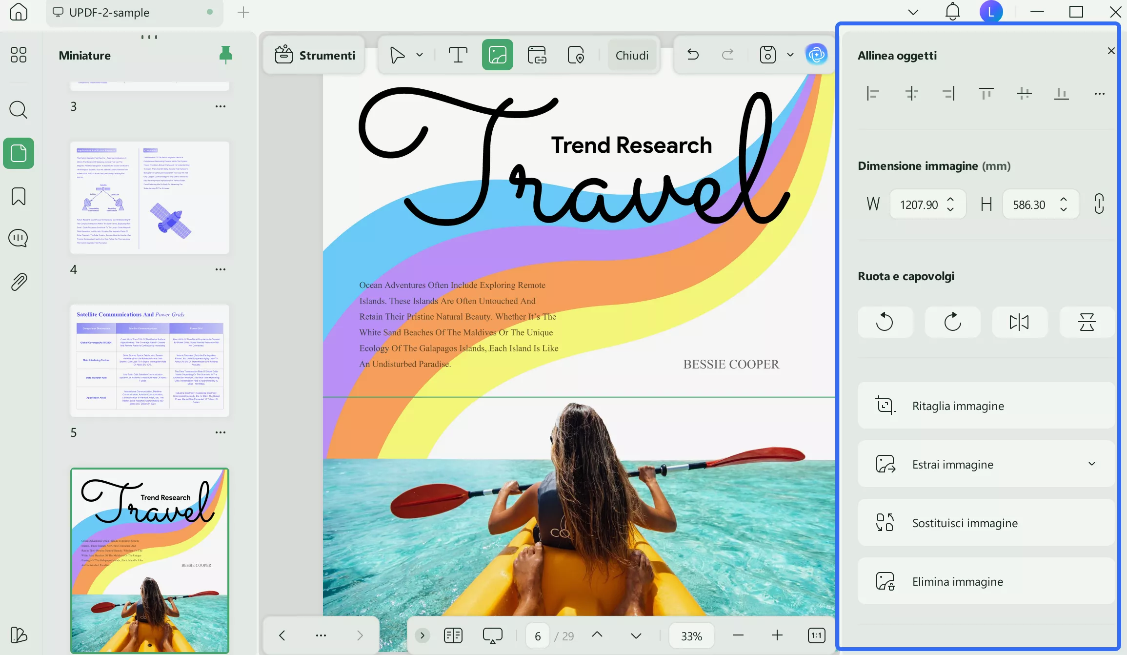 più opzioni di modifica delle immagini