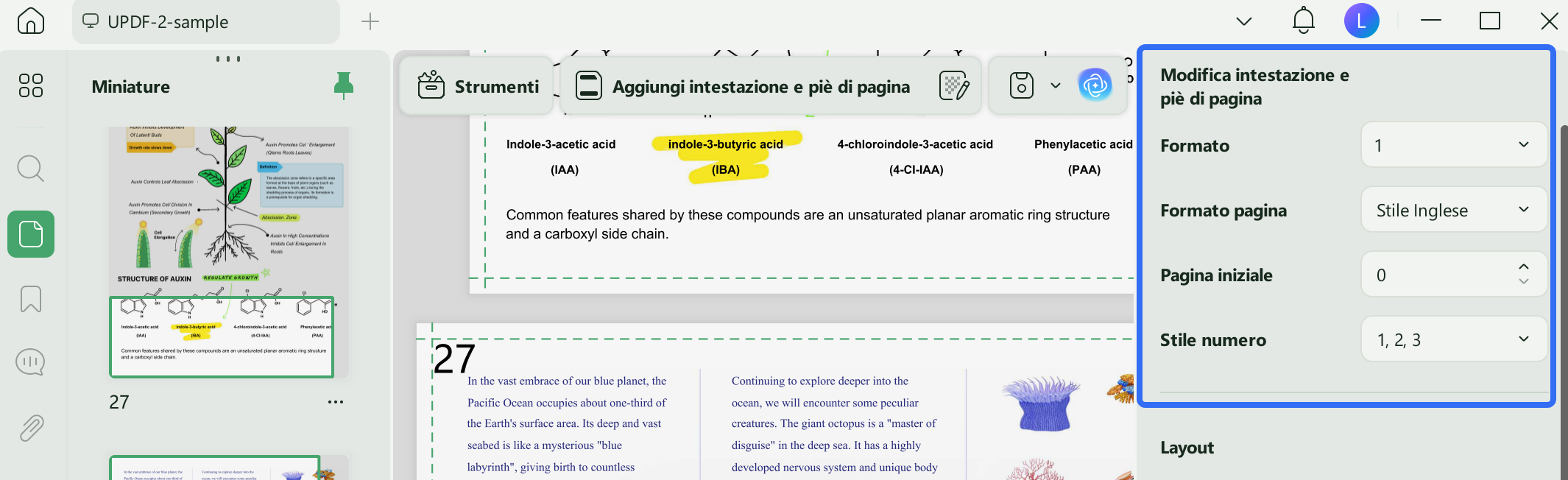 add page number style