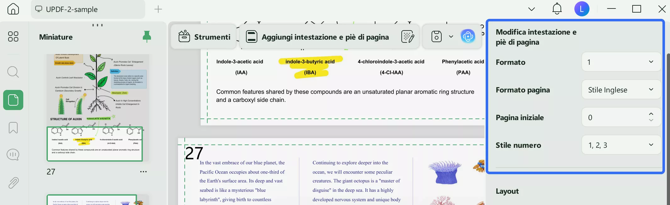 add page number style