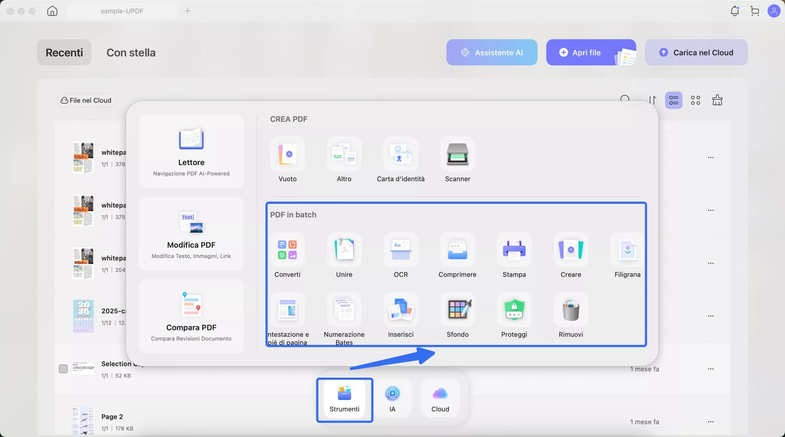 access batch option updf mac