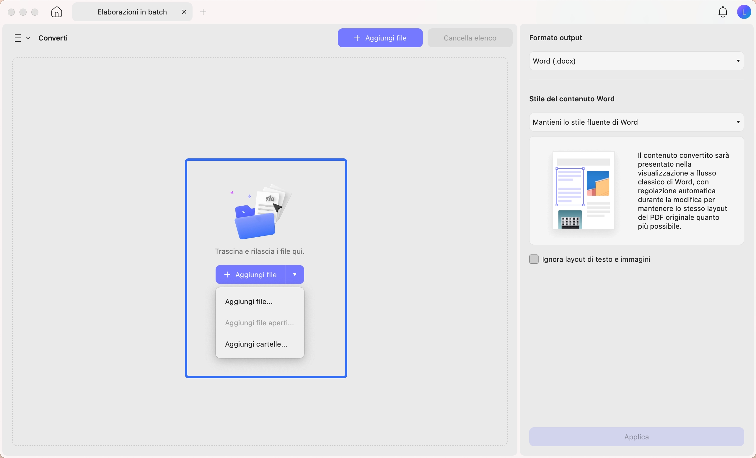 add files into updf mac