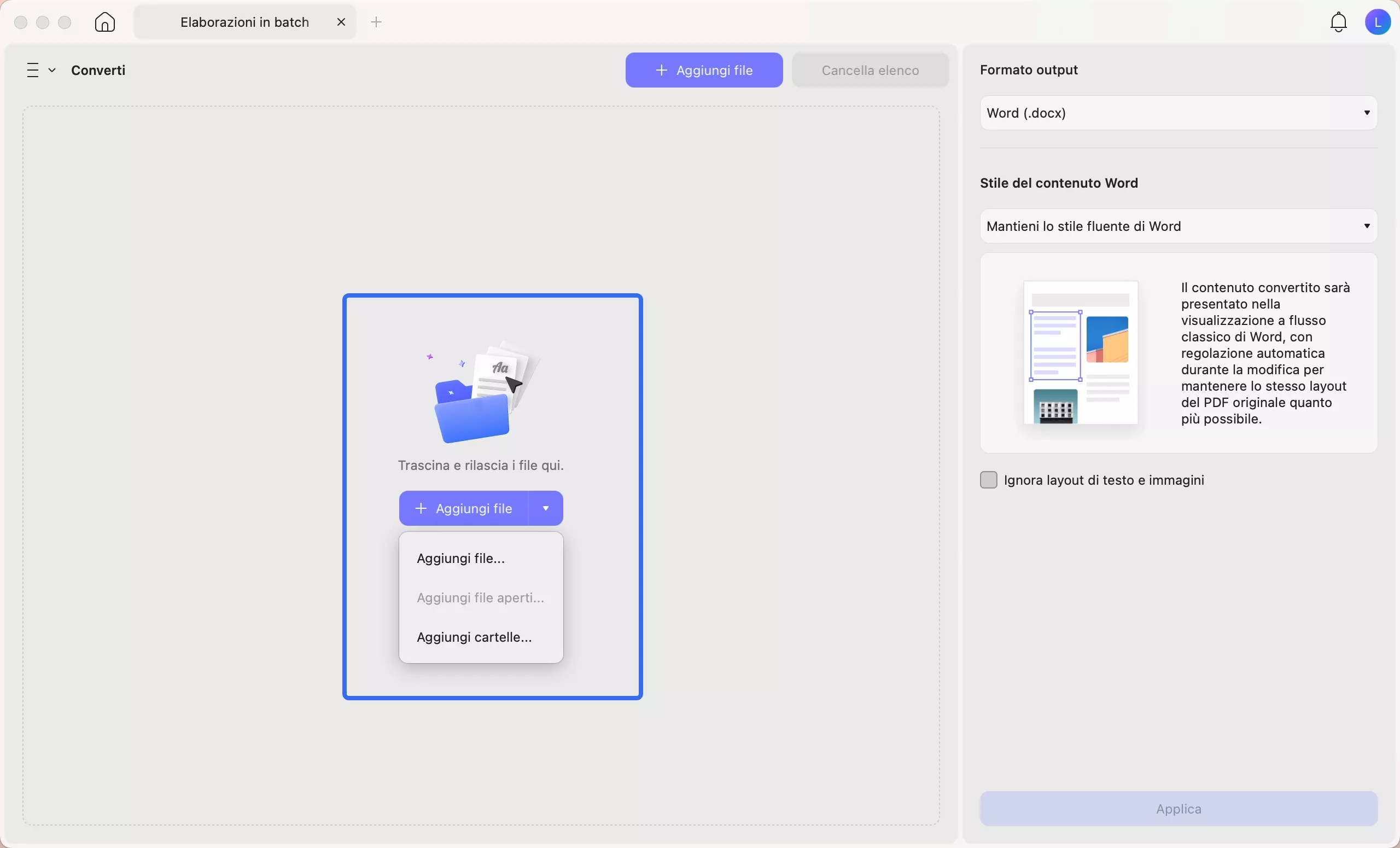 add files into updf mac