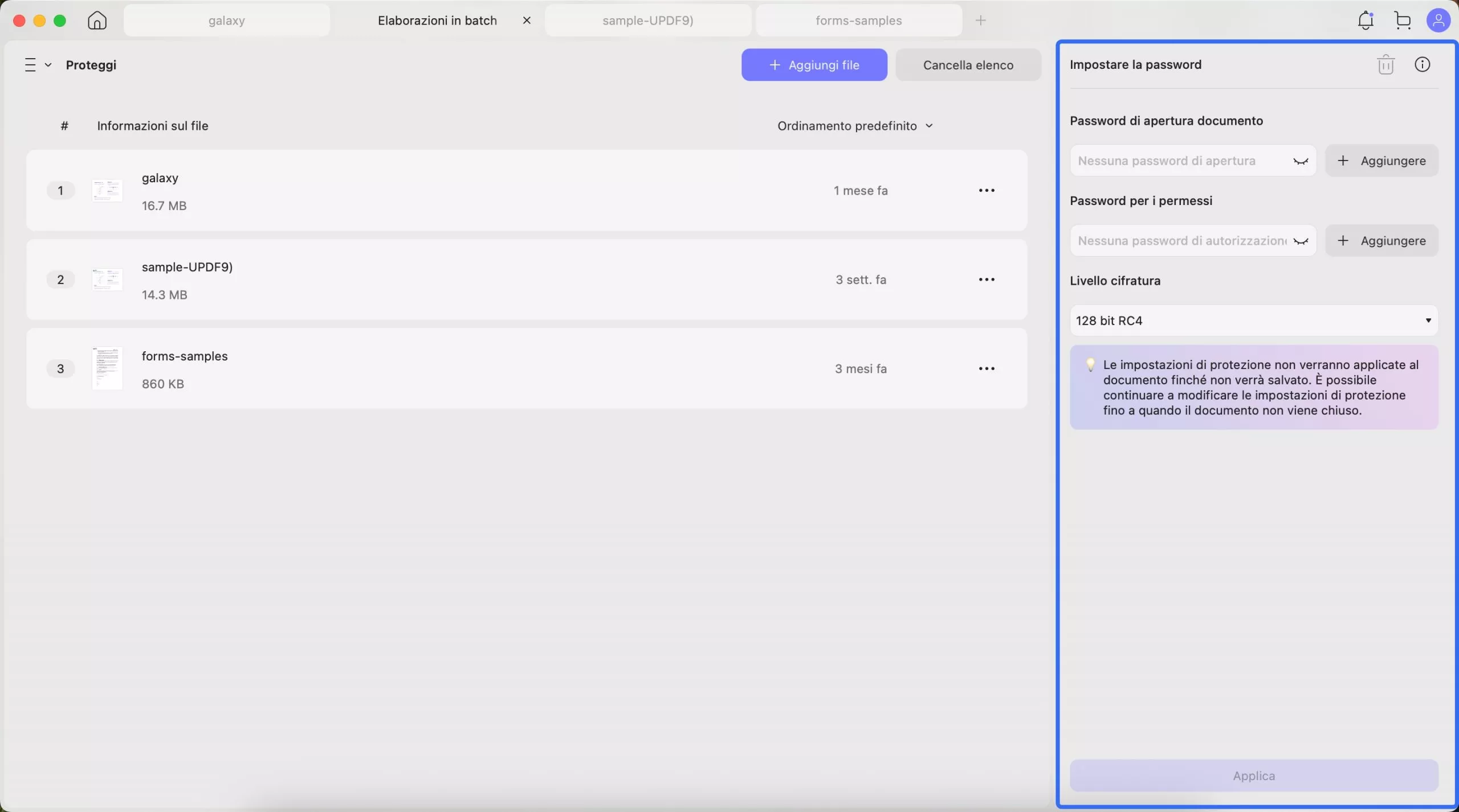 add files for batch encryption updf mac
