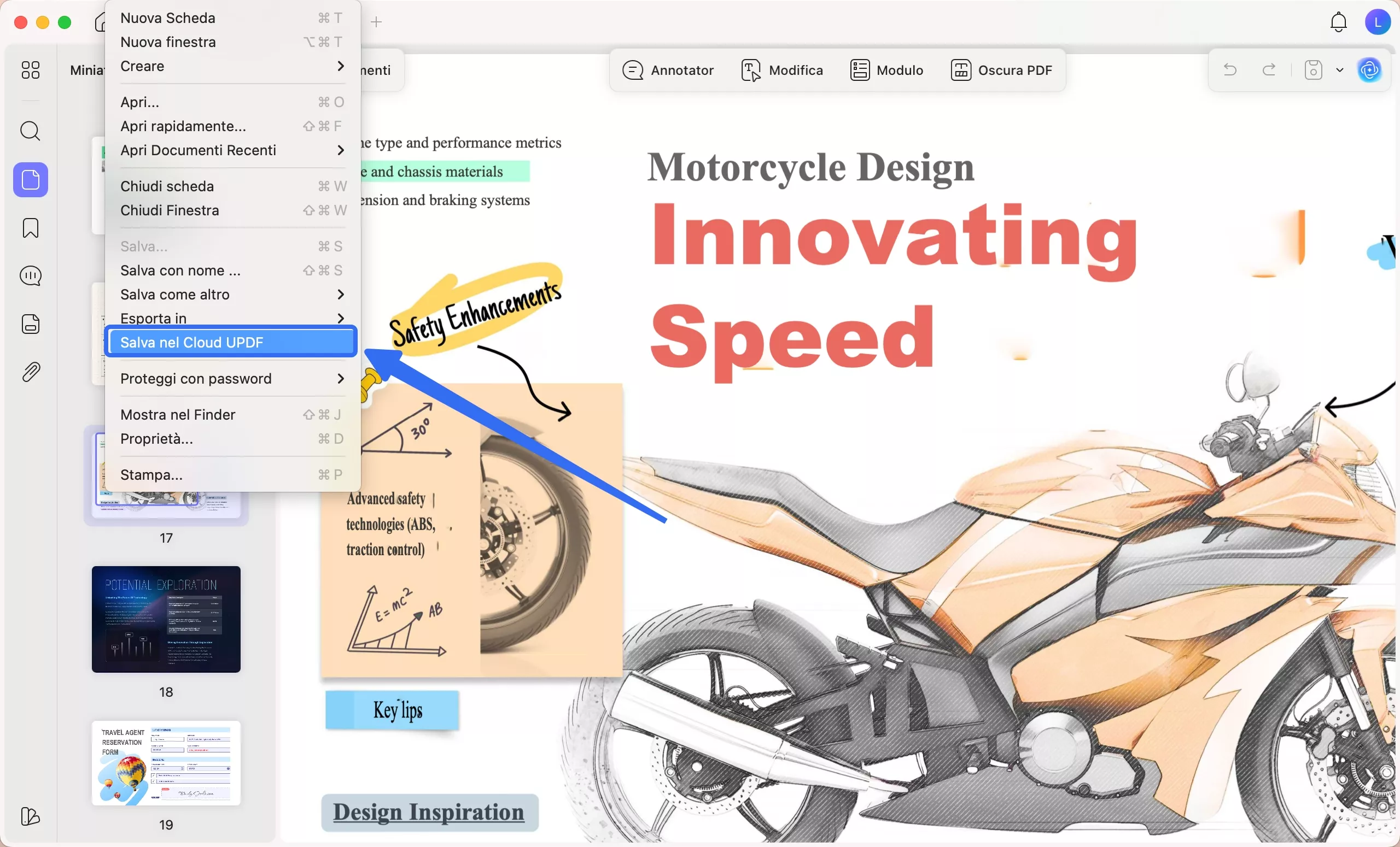 save file to updf cloud