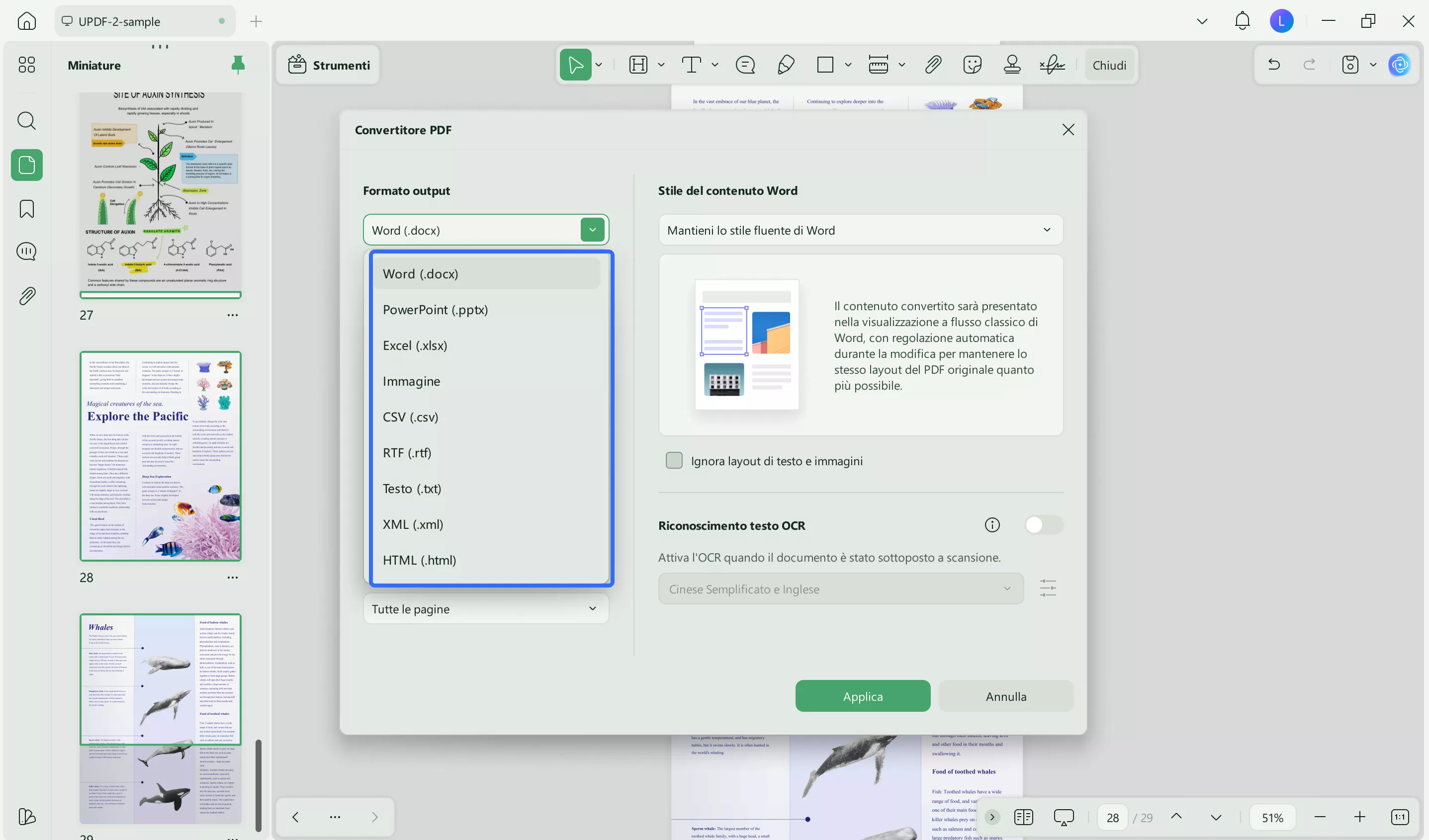 convert to preferred file format updf windows 2