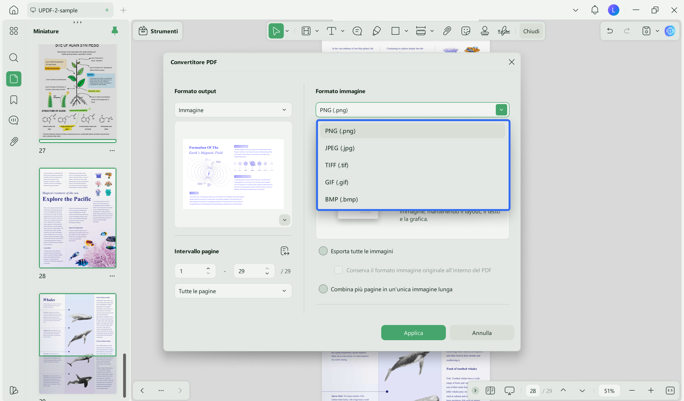 layout settings for image conversion updf windows 2.
