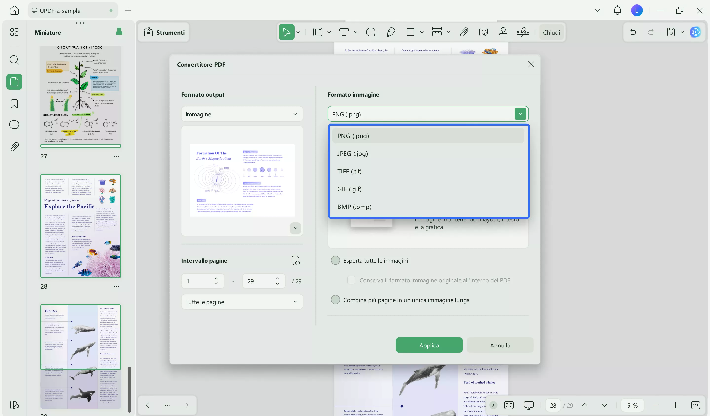 layout settings for image conversion updf windows 2.