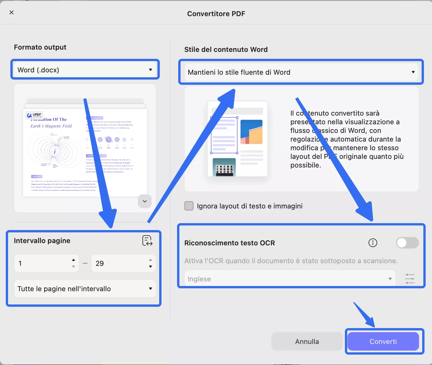 pdf to word updf mac